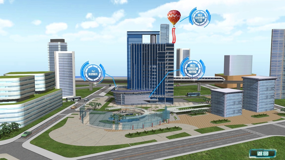 磁懸浮中央空調多媒體互動展示