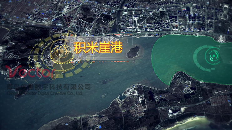 港口規劃3D動畫